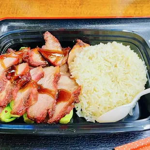 BBQ Pork Rice Veggies $10.99