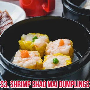 Steamed Shrimp Shao Mai Dumplings