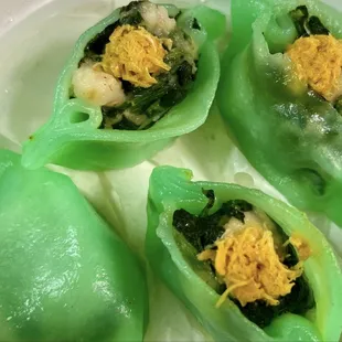 Shrimp and Spinach Dumplings