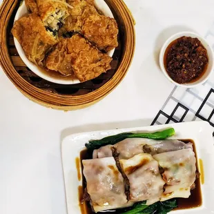 @eatingsfrom - BBQ Pork Rice Noodle Roll and Bean Curd Roll