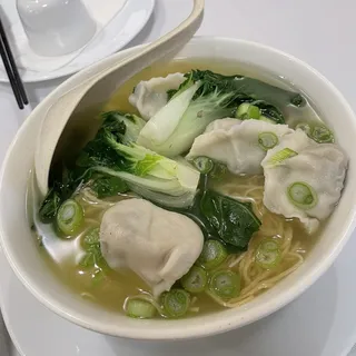 Boiled Bok Choy Pork Dumpling