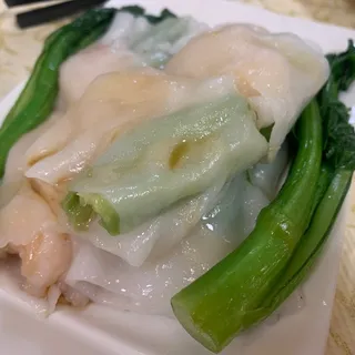 Bitter Melon Shrimp Rice Noodle Roll