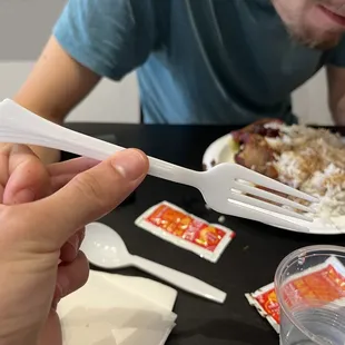 Plastic fork