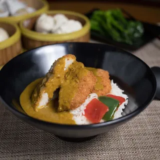 37. Curry Pork Chop Over Rice