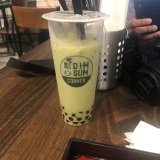 T8. Matcha Milk Tea with Boba