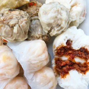 Shumai, Har Gow, Steamed Pork bun