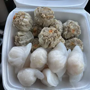 Shrimp and pork dumplings