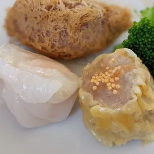 taro puff, shumai, har gow. fresh steamed, smaller sized like in HK. delicious!