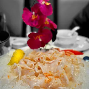 Fresh geoduck sashimi | ig: whaEVAeats