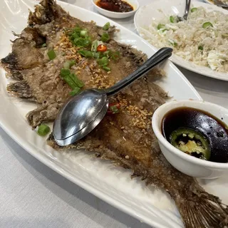 Pan-Fried Whole Flounder