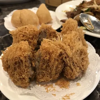 213. Deep Fried Taro with Seafood and Meat Dumplings