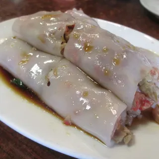 605. BBQ Pork Rice Noodle Rolls