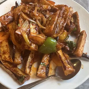 Crispy Eggplant with Spicy Garlic Sauce