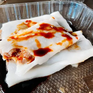 Beef Rice Roll with Soy Sauce