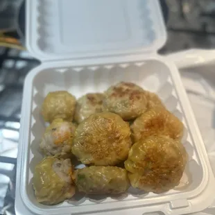 corn dumpling w siu mai