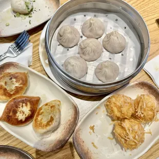 Tom&apos;s Spicy Dumpling, Shanghai Pork Soup Dumpling, Fried Shrimp Ball