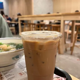 Iced Hong Kong Style Milk Tea ($4.25) - brings you back to old times