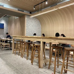 Interior - comfy seating and tons of it!