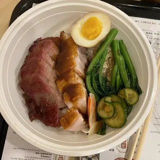 Crispy Pork Belly Over Rice