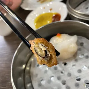 Love the fried fish with lotta roes in it