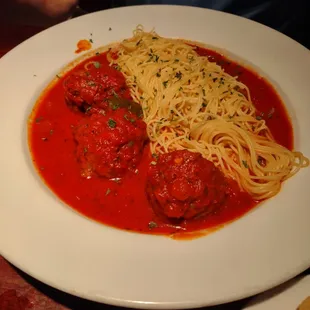 Spaghetti and meatballs