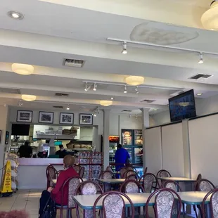 the interior of the restaurant