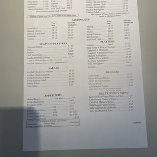 Menu August 8/3/22
