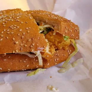 Shrimp Muffuletta dressed.