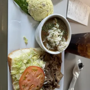 Roast beef combo- $20 inc. drink and tax