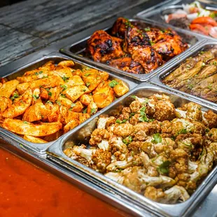 interior, chicken wings and fried chicken