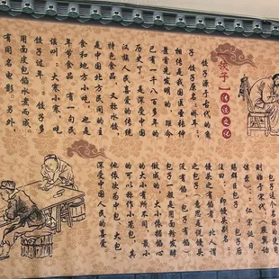Interesting decor on the wall.