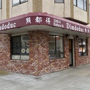 outside