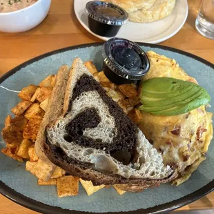 Bacon Avocado Omelette