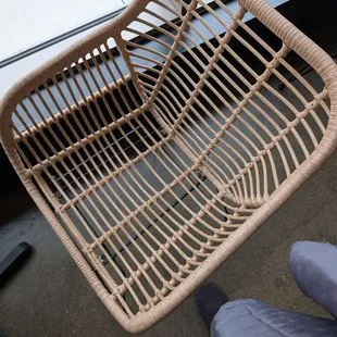 These chairs are terrible. Get rid of them if you want return customers. Seriously, who thinks these are a good idea?