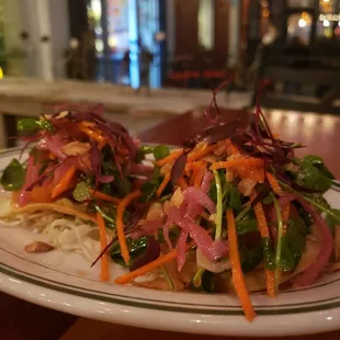 Smoked salmon Tostada