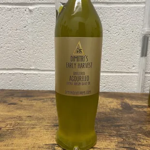 a bottle of olive oil