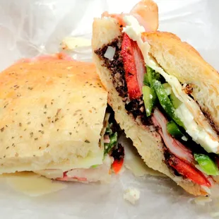 Amazing Greek Cold Cut Sandwich