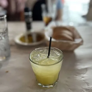 Tequila and pineapple juice