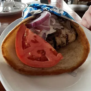 Chicken Souvlaki Sandwiches