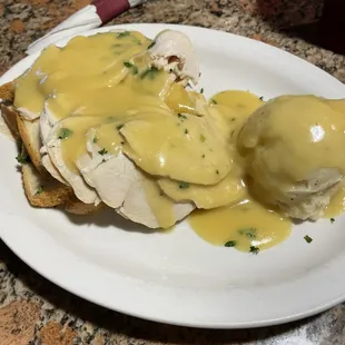 The best open face Turkey sandwich I have ever eaten!