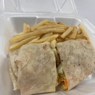 Buffalo chicken wrap
