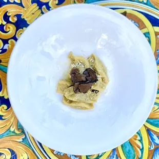 Agnolotti with Porcini Mushrooms and Truffle