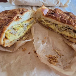 Breakfast Croissant with Sausage