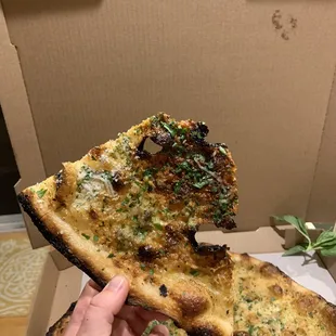 Broken when I picked up the slice