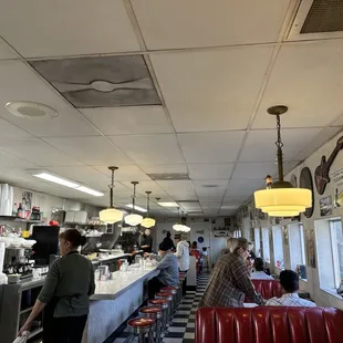 diners at the counter