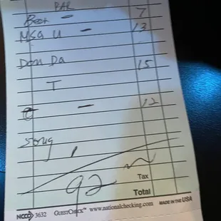 Overcharged us, this receipt makes no sense