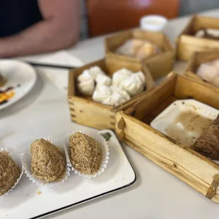 Yummy Taro Cake balls and dim sum on a Sunday afternoon!!