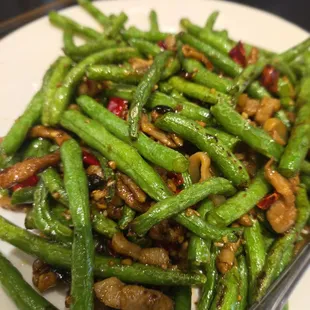 String beans and pork