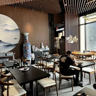 Inside seating area