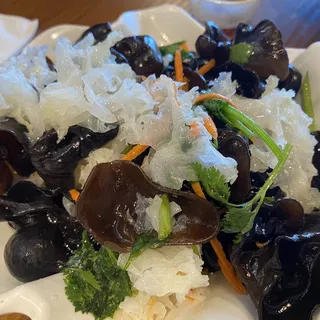 Wood & Silver Ear Mushrooms in a Vinegar Dressing